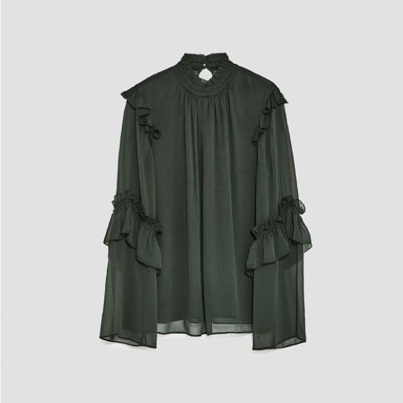 Zara Ruffle Blouse - Picture 2 of 5